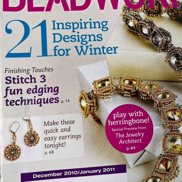Beadwork Magazine Jewelry Crafting Book u Dec 2010 Jan 2011 Vol 14 No 1 - Picture 3 of 8